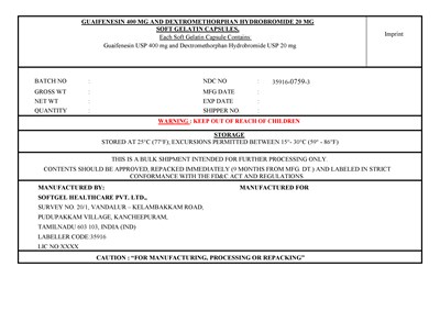 Guaifen And Dextro (Bulk Label 2000)